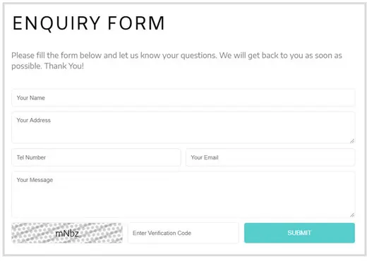 Create a feedback form in your website that send to your email