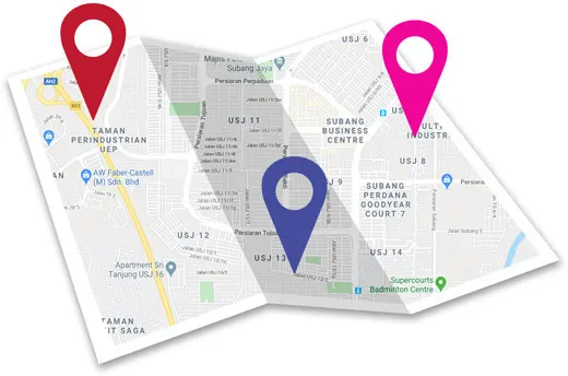 Embedding a map with multiple pin-points into your website